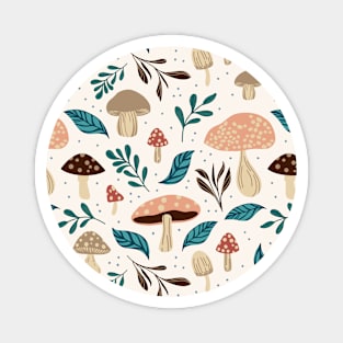 Mushroom Medley, Off-White Magnet